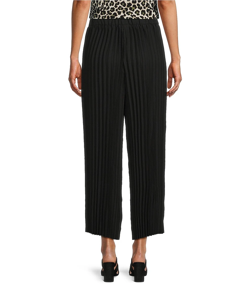 Anne Klein Pull On Striped Ankle Pants