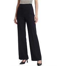 Anne Klein Pull On Wide Leg Compression Pants