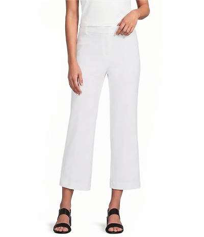Anne Klein Pull On Wide Leg Crop Heavy Cool Crepe Pants