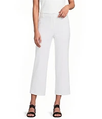 Anne Klein Pull On Wide Leg Crop Heavy Cool Crepe Pants