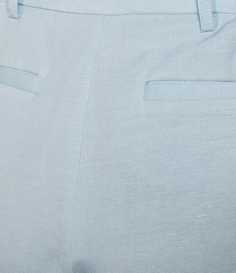 Anne Klein Refined Linen Straight Leg Pants