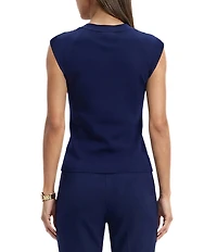 Anne Klein Ribbed Scoop Neck Tank