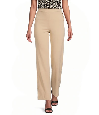 Anne Klein Sailor Heavy Cool Crepe Wide Leg Pants