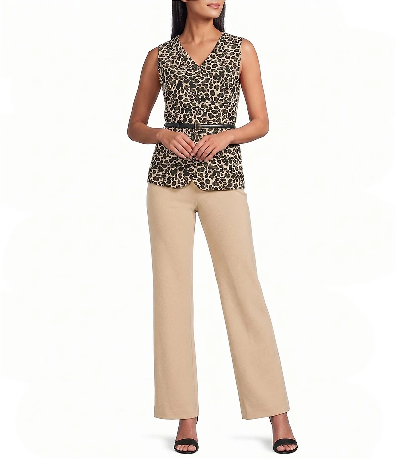 Anne Klein Sailor Heavy Cool Crepe Wide Leg Pants