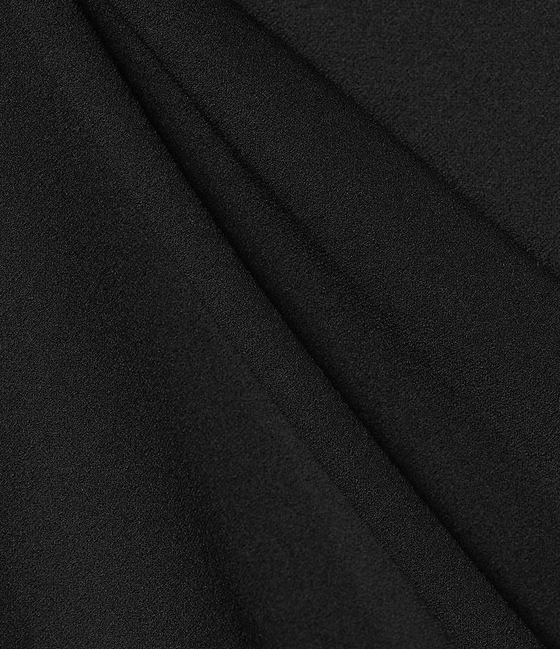 Anne Klein Short Sleeve Drape Front Crepe Blouse