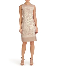 Anne Klein Sleeveless Sheath Scuba Crepe Dress