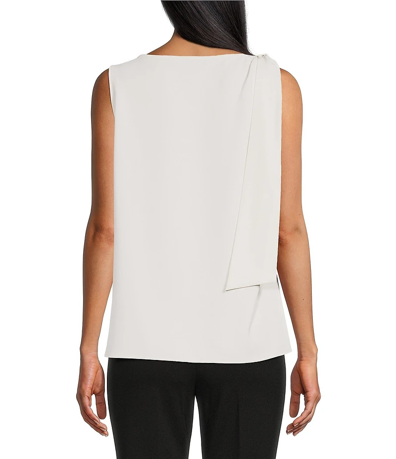 Anne Klein Sleeveless Tie Shoulder Blouse