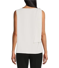 Anne Klein Sleeveless Tie Shoulder Blouse