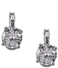 Anne Klein Sparkling Ears Cubic Zirconia Stud Clip-On Earrings