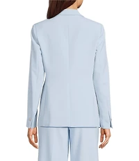 Anne Klein Stretch One Button Notch Collar Blazer Jacket