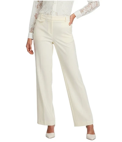 Anne Klein Stretch Pull-on Wide Leg With Pocket Flap Pants