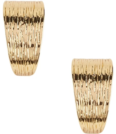 Anne Klein Textured Clip-On Puffy Hoop Earrings