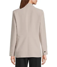 Anne Klein Three Pocket Long Sleeve Notch Collar Blazer