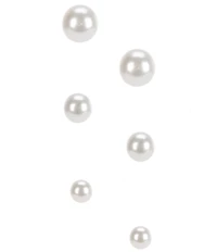 Anne Klein Trio Pearl Stud Earrings
