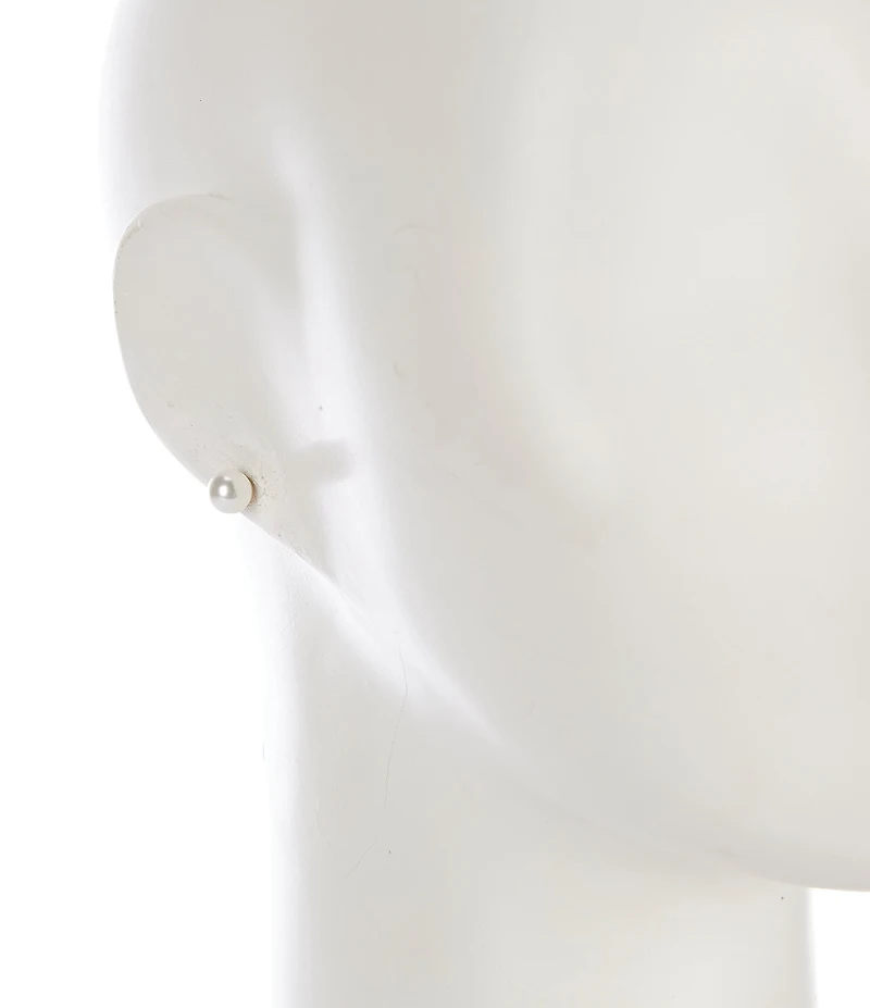 Anne Klein Trio Pearl Stud Earrings