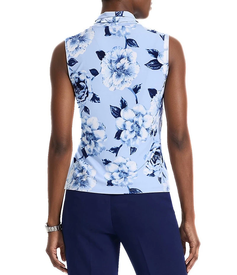 Anne Klein Triple Pleat Tank Blouse