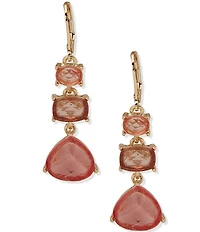 Anne Klein Triple Stone Linear Earrings