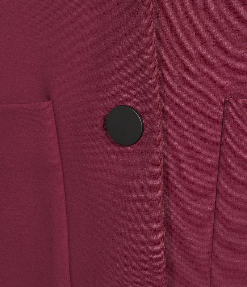 Anne Klein Two Button Long Sleeve Peak Lapel Triple Patch Pocket Blazer