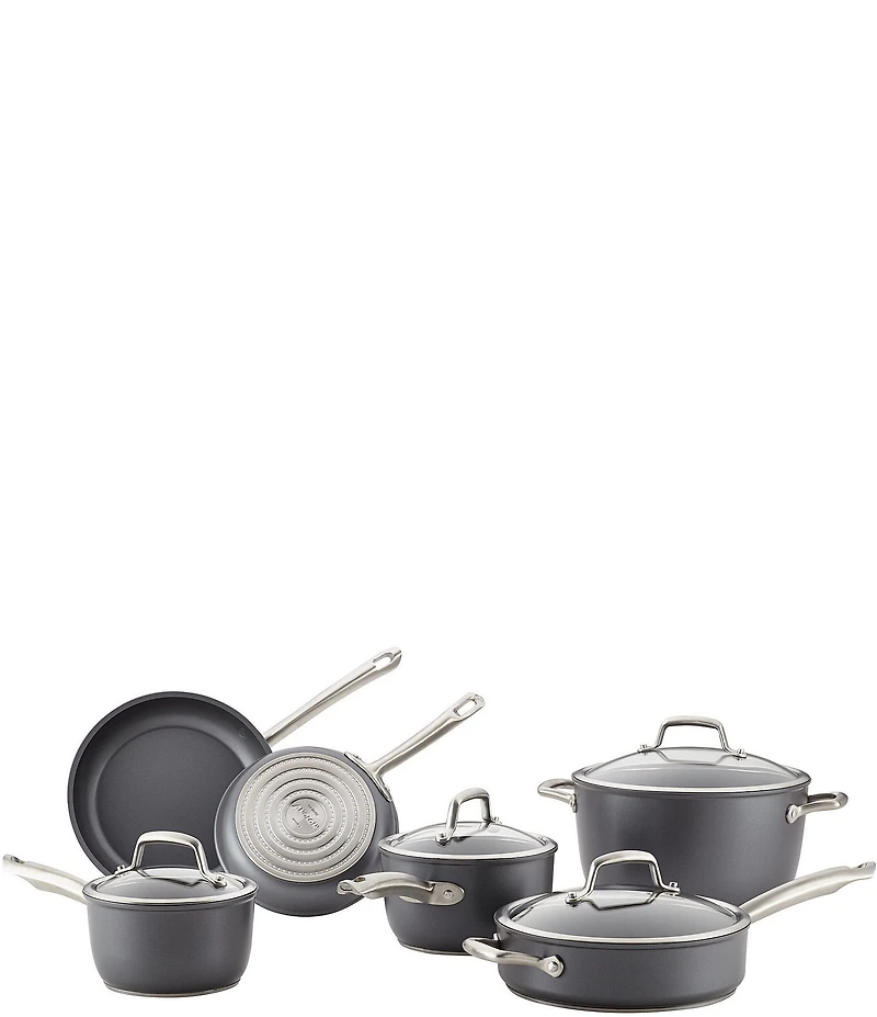 Anolon Accolade Forged Hard-Anodized Precision Forge 10-Piece Cookware Set