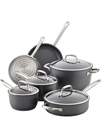 Anolon Accolade Forged Hard-Anodized Precision Forge 10-Piece Cookware Set