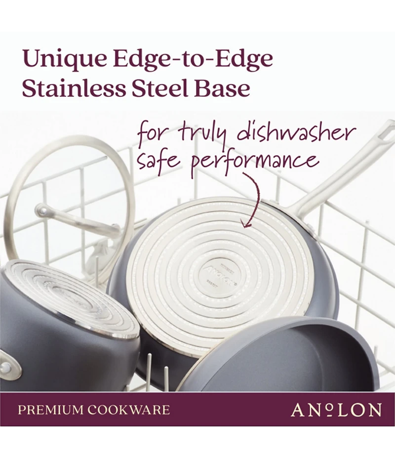 Anolon Accolade Hard-Anodized Precision Forge Square Grill Pan, 11#double;