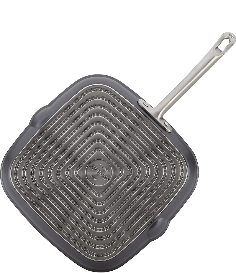 Anolon Accolade Hard-Anodized Precision Forge Square Grill Pan, 11#double;