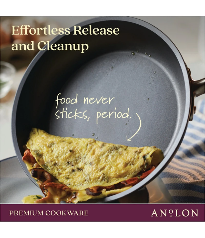 Anolon Accolade Twin Pack Open Skillet Set, 8#double; & 10#double;
