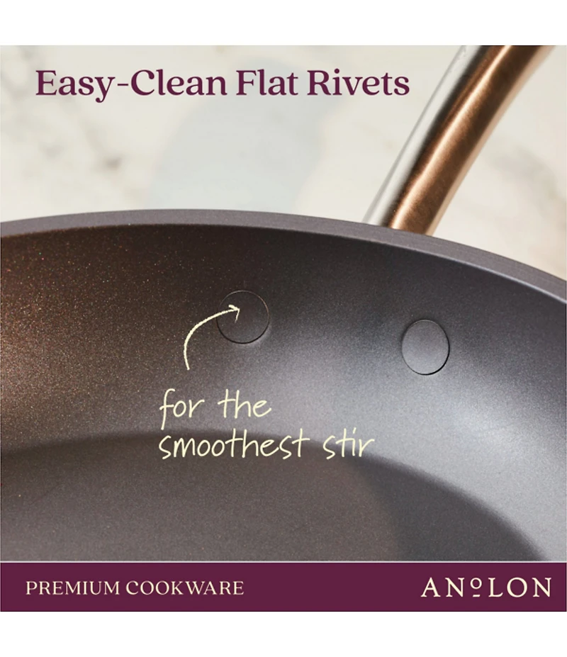 Anolon Accolade Twin Pack Open Skillet Set, 8#double; & 10#double;