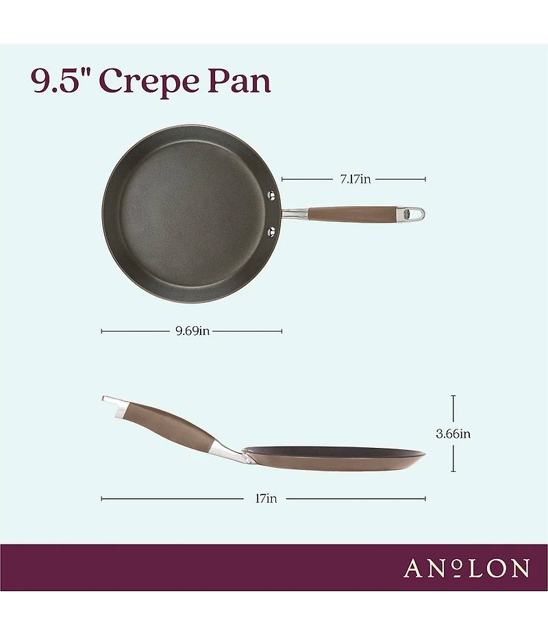 Anolon Advanced Home Crepe Pan, 9.5#double;