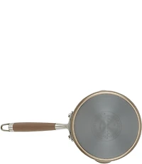 Anolon Advanced Home Hard Anodized Nonstick Bronze Straining Saucepan, 2 Qt.