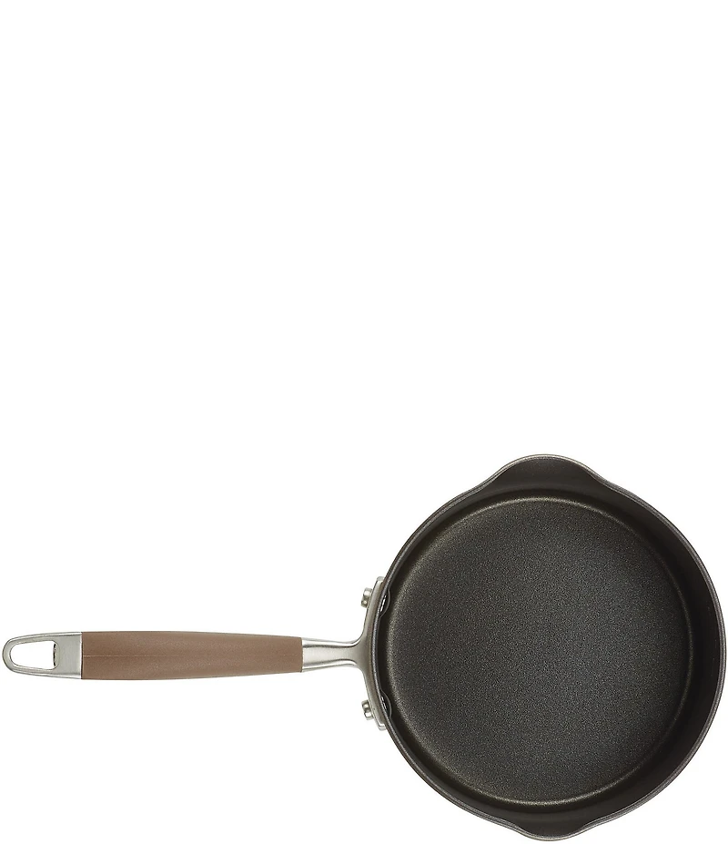 Anolon Advanced Home Hard Anodized Nonstick Bronze Straining Saucepan, 2 Qt.