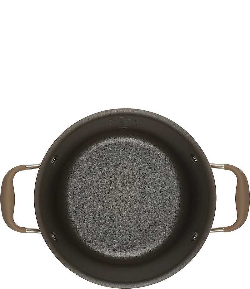 Anolon Advanced Home Hard Anodized Nonstick Covered Tapered Saucepot, 4.5 Qt.