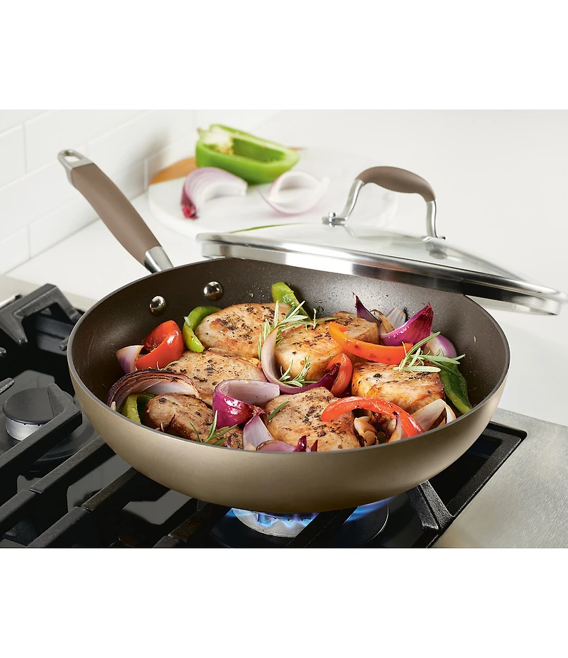 Anolon Advanced Onyx Hard-Anodized Nonstick Covered Ultimate Pan, 12#double;