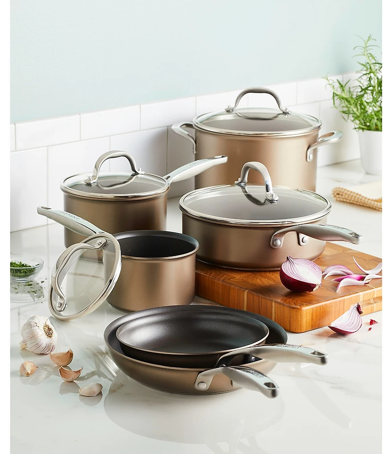 Anolon Ascend Hard Anodized Nonstick 10-Piece Cookware Set