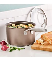 Anolon Ascend Hard Anodized Nonstick Saucepan with Lid, 3 Qt.