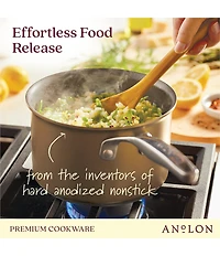 Anolon Ascend Hard Anodized Nonstick Saucepan with Lid, 3 Qt.