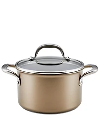 Anolon Ascend Hard Anodized Nonstick Saucepot with Lid, 4 Qt.