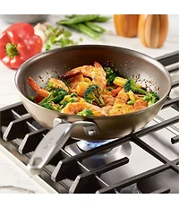 Anolon Ascend Hard Anodized Nonstick Stir Fry Pan, 10#double;