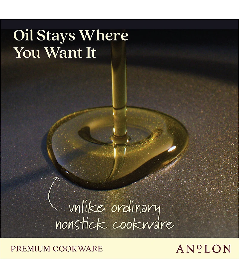 Anolon Ascend Hard Anodized Nonstick Stir Fry Pan, 10#double;