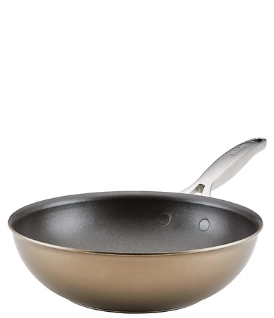 Anolon Ascend Hard Anodized Nonstick Stir Fry Pan, 10#double;