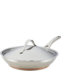 Anolon Nouvelle Copper Stainless Steel Covered French Skillet, 12#double;