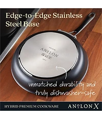 Anolon X Hybrid Nonstick Induction Frying Pan, 10#double;