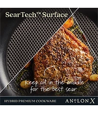 Anolon X Hybrid Nonstick Induction Frying Pan, 10#double;