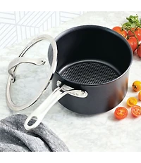 Anolon X Hybrid Nonstick Induction Saucepan With Lid, 3 Qt.