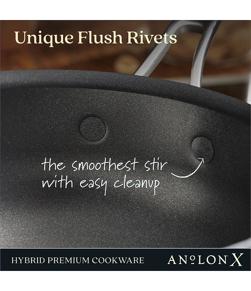 Anolon X Hybrid Nonstick Induction Saucepan With Lid, 3 Qt.