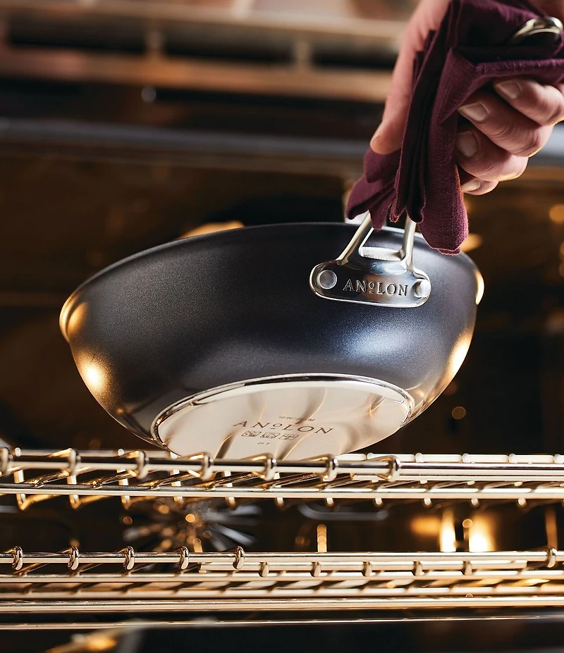 Anolon X Hybrid Nonstick Induction Stir Fry Wok With Lid, 10#double;
