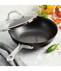 Anolon X Hybrid Nonstick Induction Stir Fry Wok With Lid, 10#double;