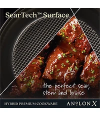 Anolon x SearTech Nonstick Covered Casserole Pan, 4 Qt.