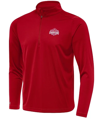 Antigua 2024 College Football Playoff National Champions Ohio State Buckeyes Tribute Quarter-Zip Pullover