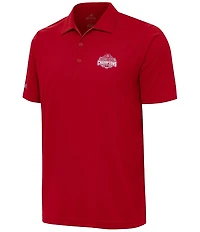Antigua 2024 College Football Playoff National Champions Ohio State Buckeyes Tribute Short Sleeve Polo Shirt